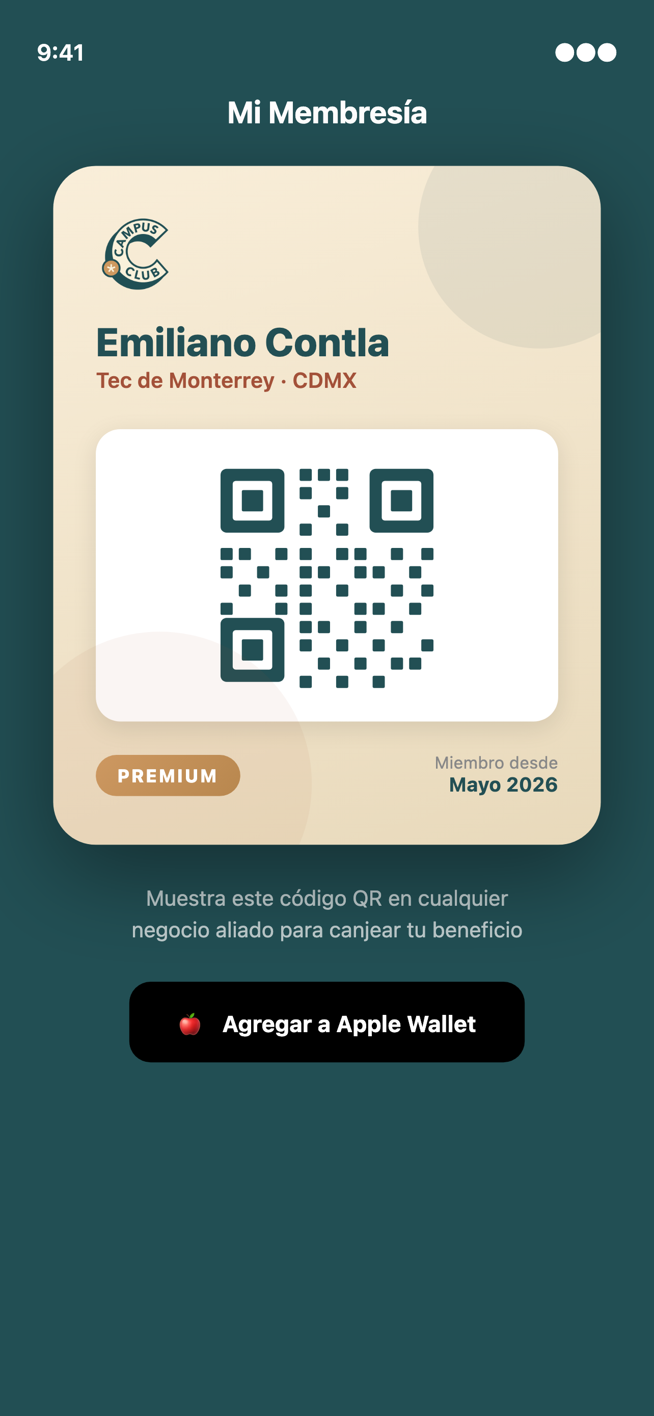Campus Club - Mi Membresía